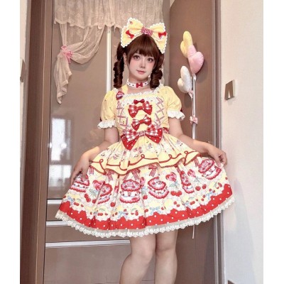 Star Fantasy Sweet Cherry JSK and OP(Reservation/5 Colours/Full Payment Without Shipping)
